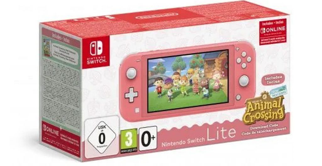 Nintendo Switch Lite Koralowy & Animal Crossing: New Horizons