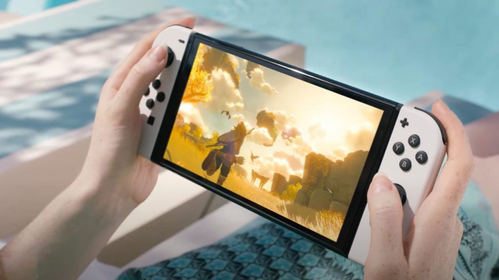 Nintendo Switch OLED test wypalenia ekranu