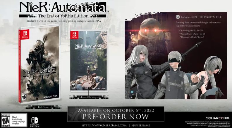 Nier Automata Fizyczne wydanie Nintendo Switch